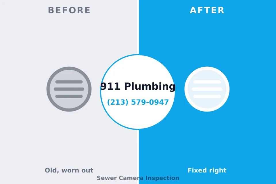 Before and after: plumbing repair Santa Fe, NM
